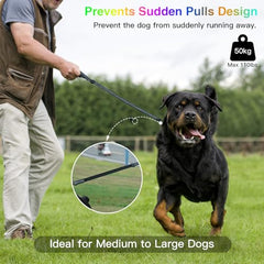 hamraba USB-C rechargeable leash shown charging for long-lasting outdoor use