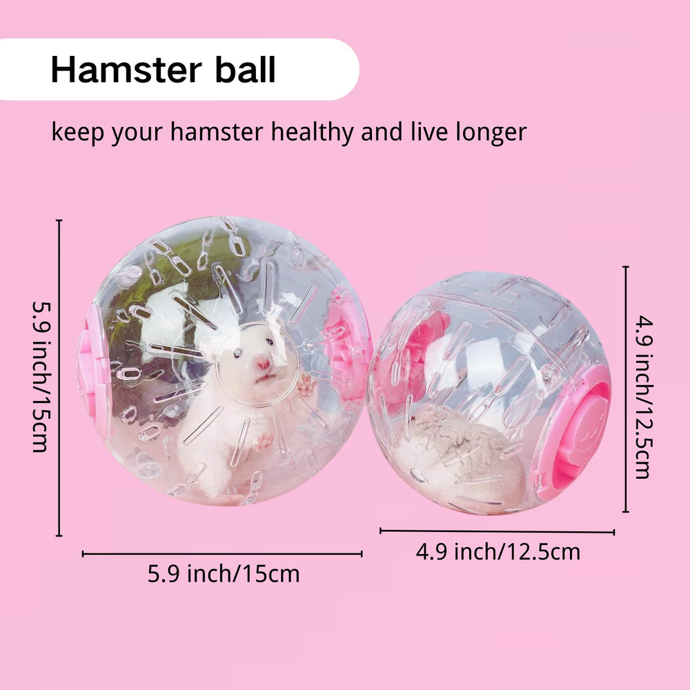 Breathable, ventilated hamster ball promotes airflow during play.
