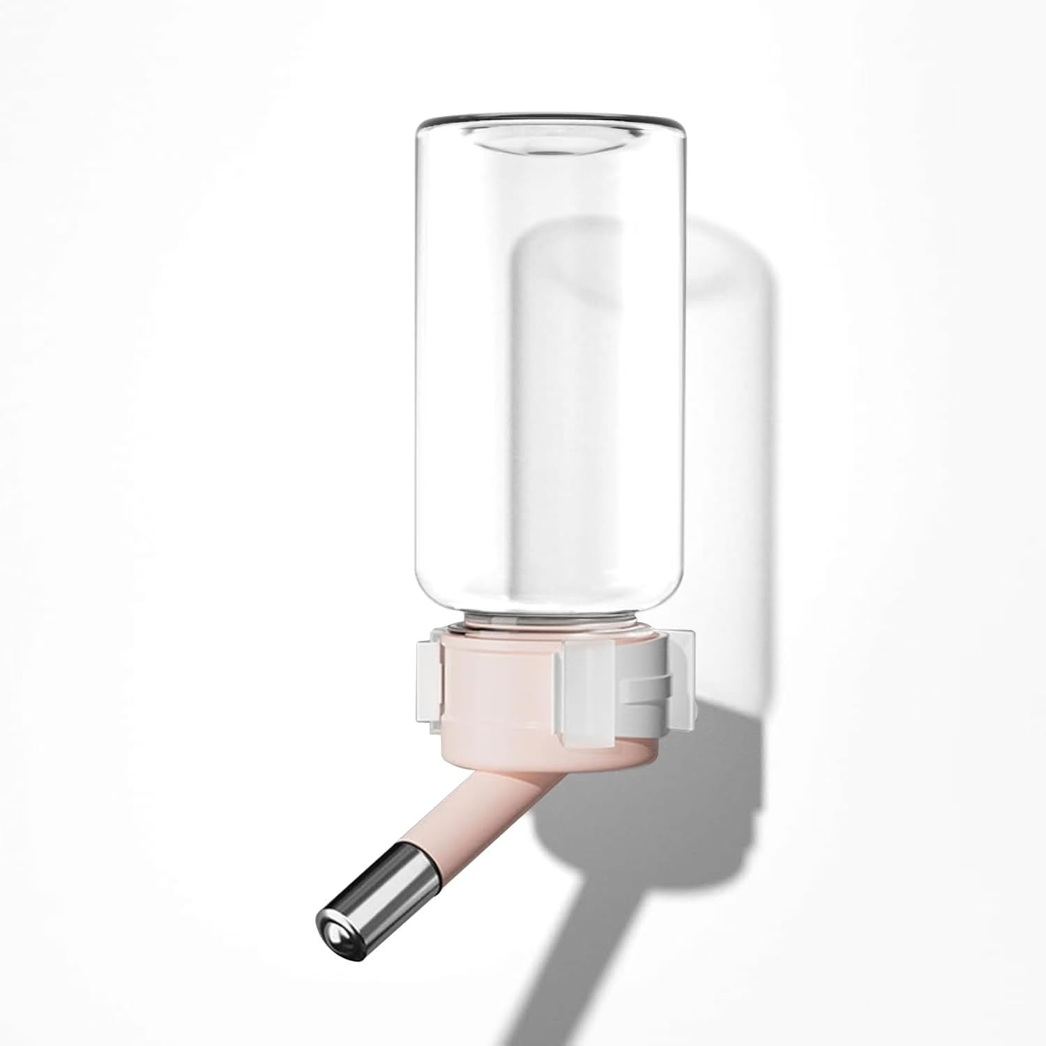 Hamster Water Bottle with dual-ball-bearing for leak-free hydration in glass tanks.