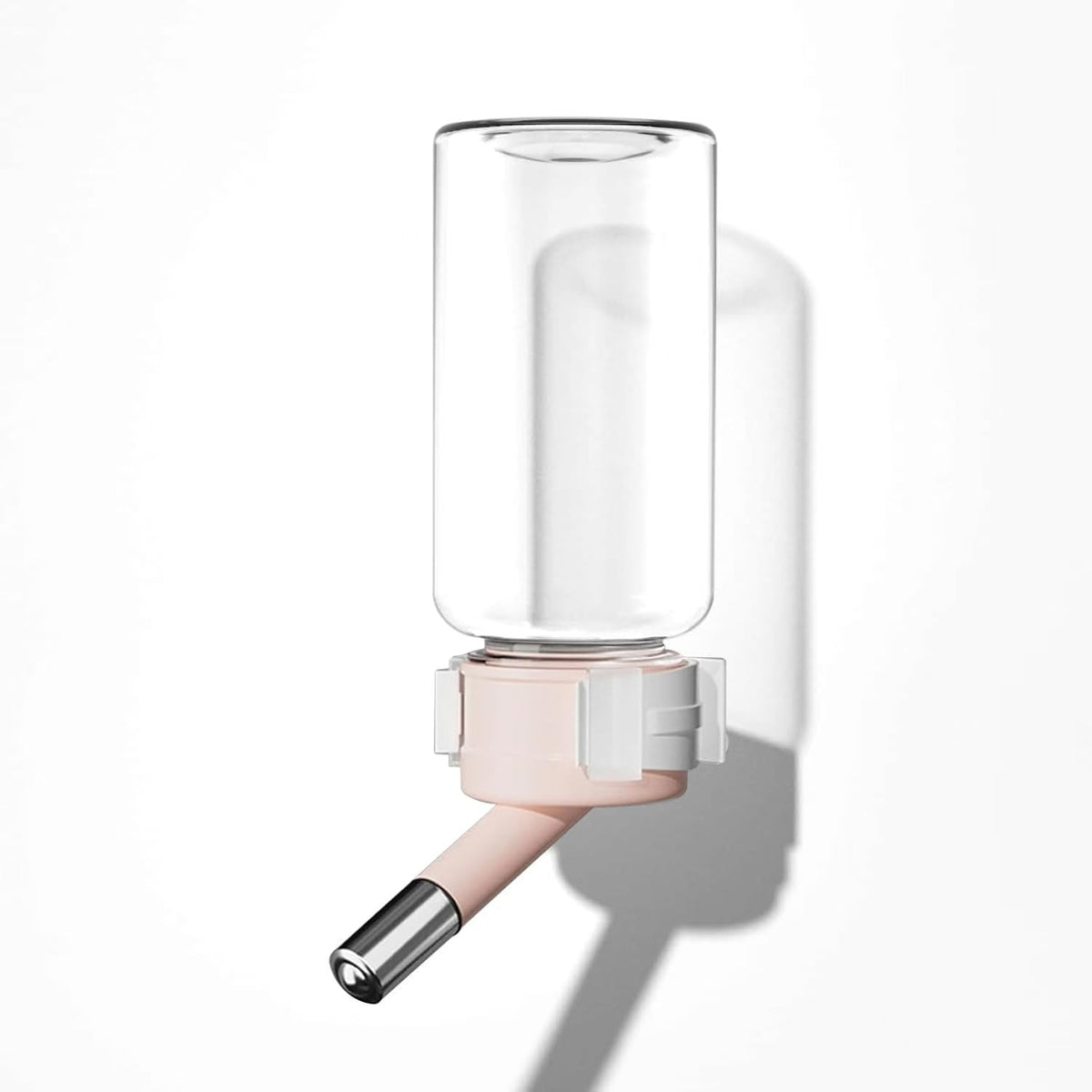 Hamster Water Bottle with dual-ball-bearing for leak-free hydration in glass tanks.