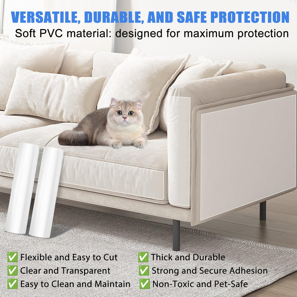 Hamtima cat scratch protector uses durable material for heavy clawing areas.