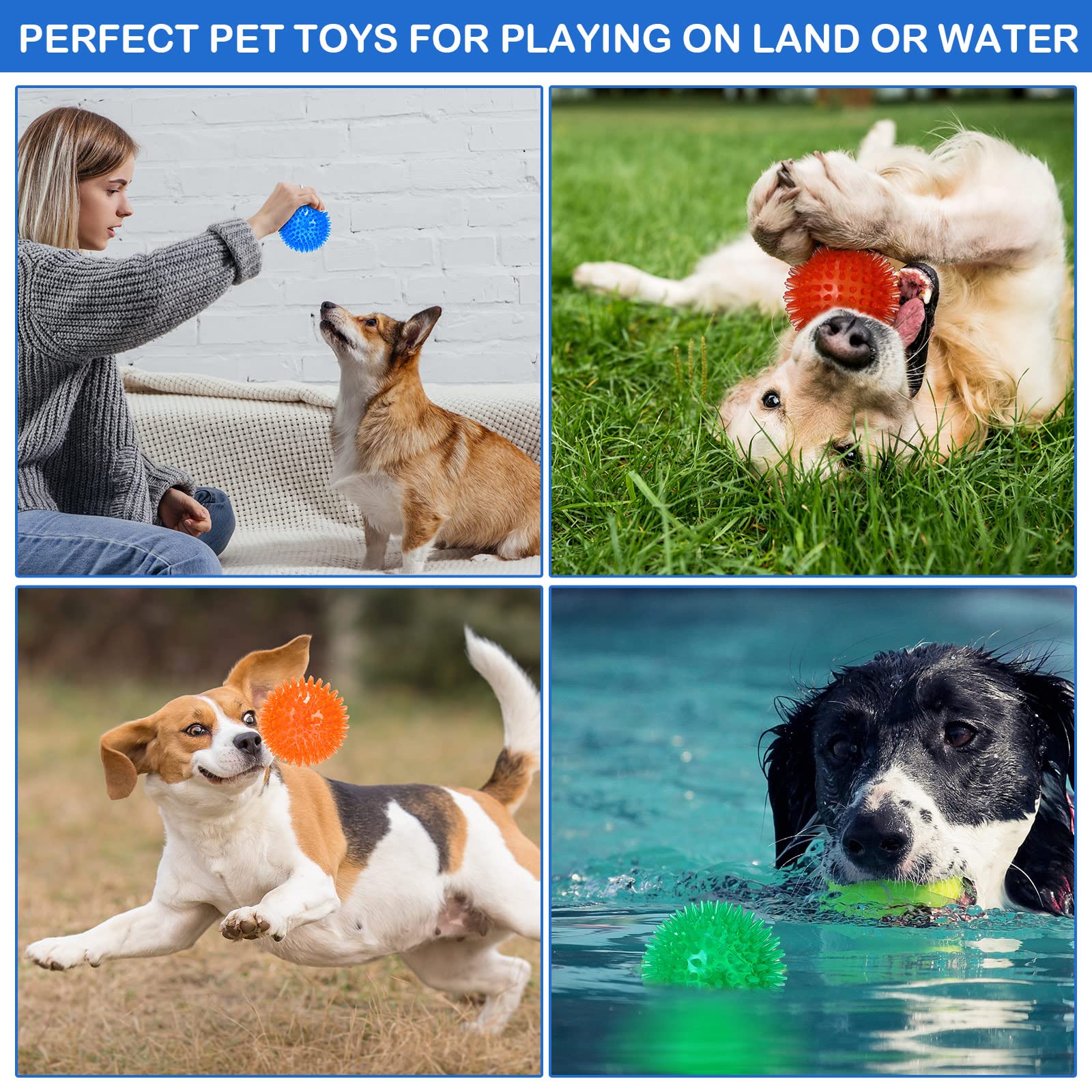 Hanaive 2.5-inch small-dog ball shown for teething and retrieval