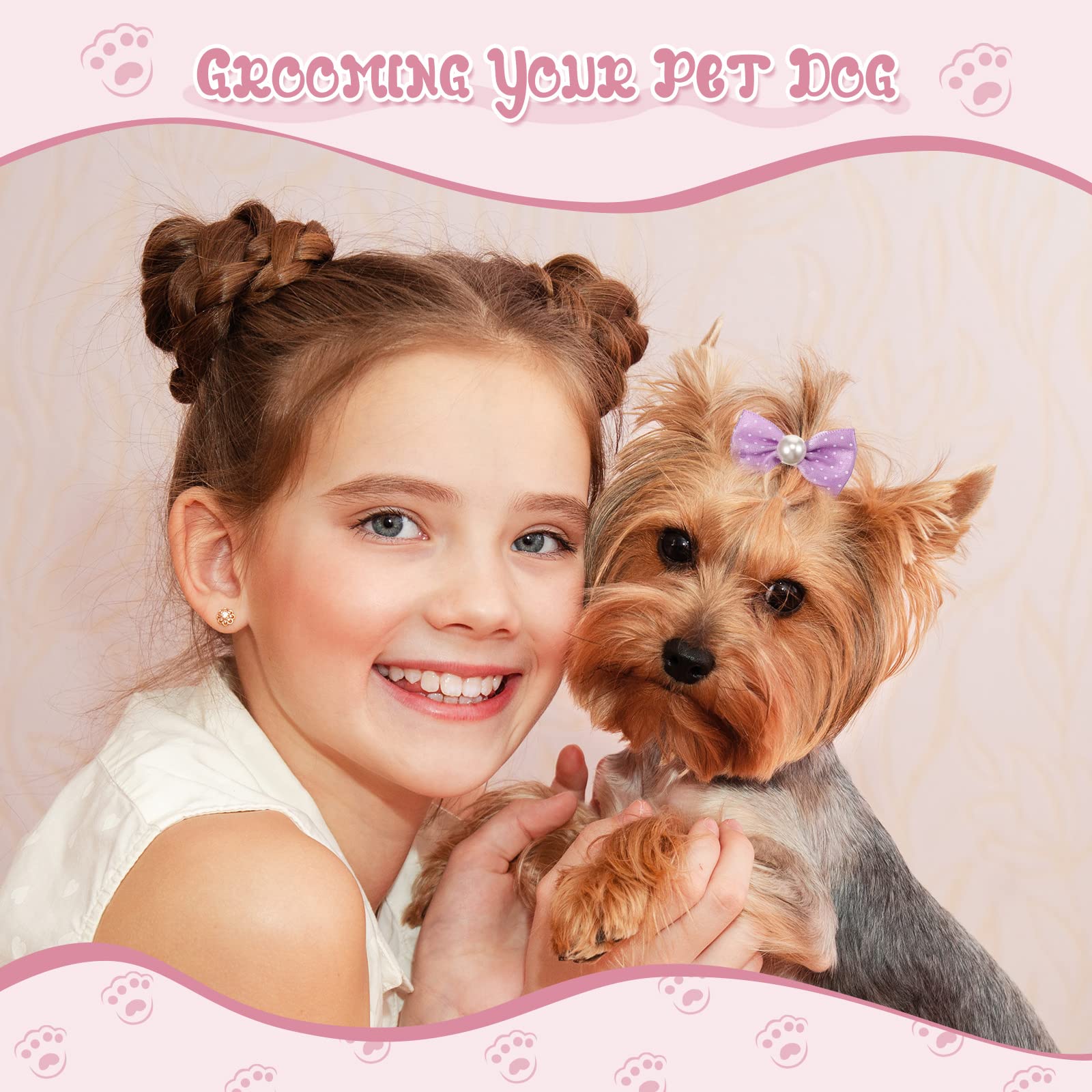 Hanaive bows feature pearl and rhinestone details to elevate outfits.