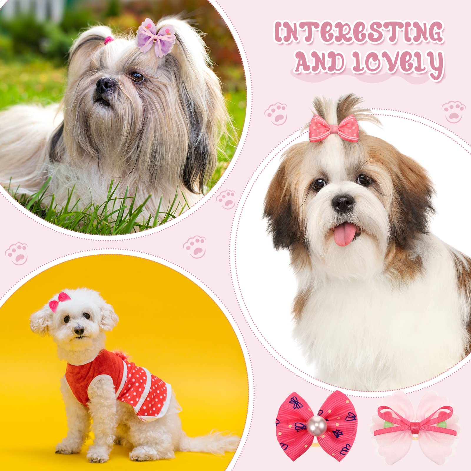 Hanaive dog bows suitable for weddings, birthdays, and special events.