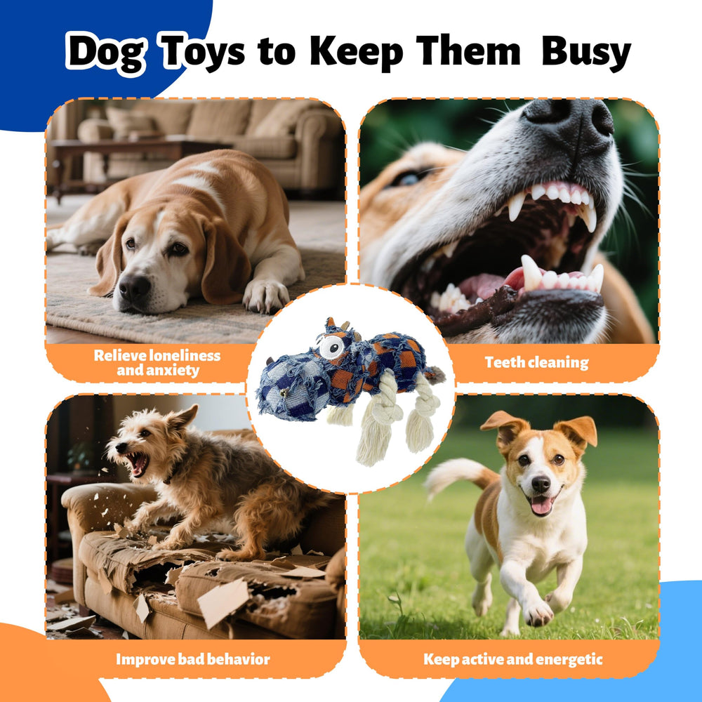 Hanarook tug of war toy with four rope legs for bonding and activity