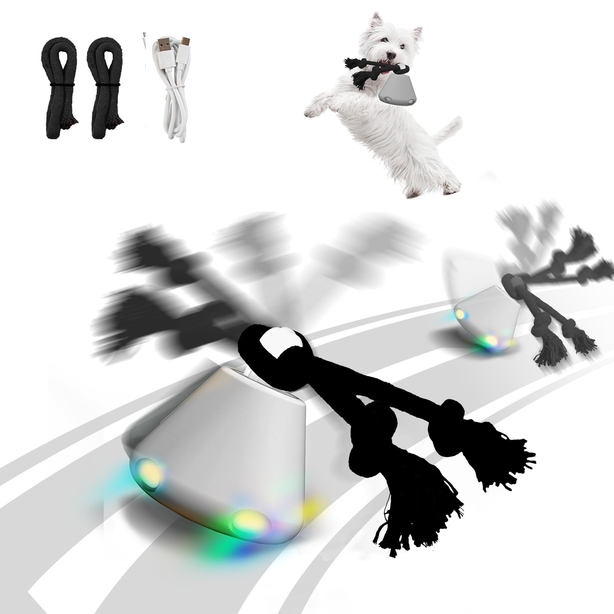 Hanarook interactive dog ball active sensor engages dogs in motion-filled play