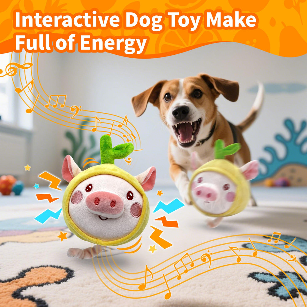 Hanarook recording mode toy ball records your dog's voice for personalized play.