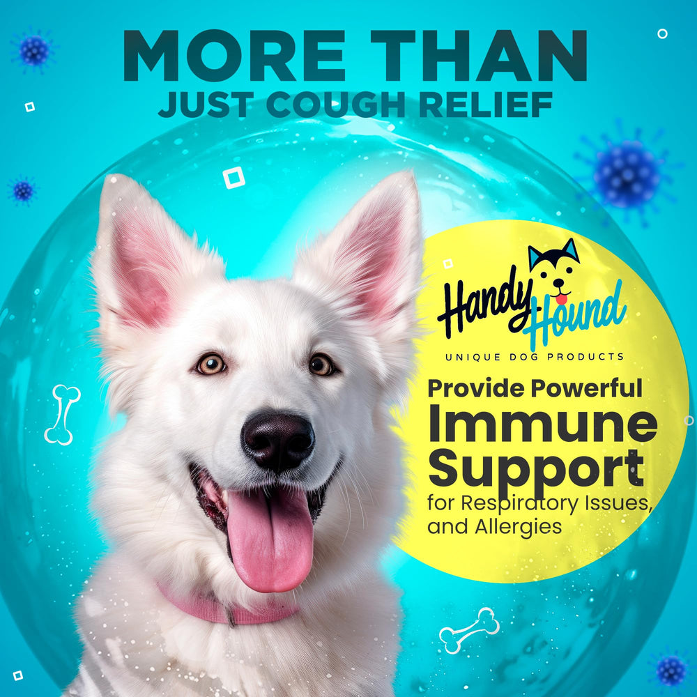 Handy Hound clear label aids dosing and measuring accuracy.