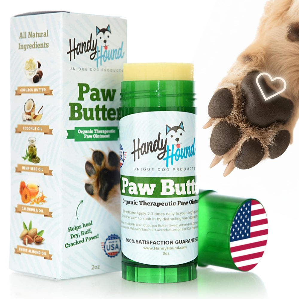Handy Hound vegan organic ingredients nourish dry skin and pads.