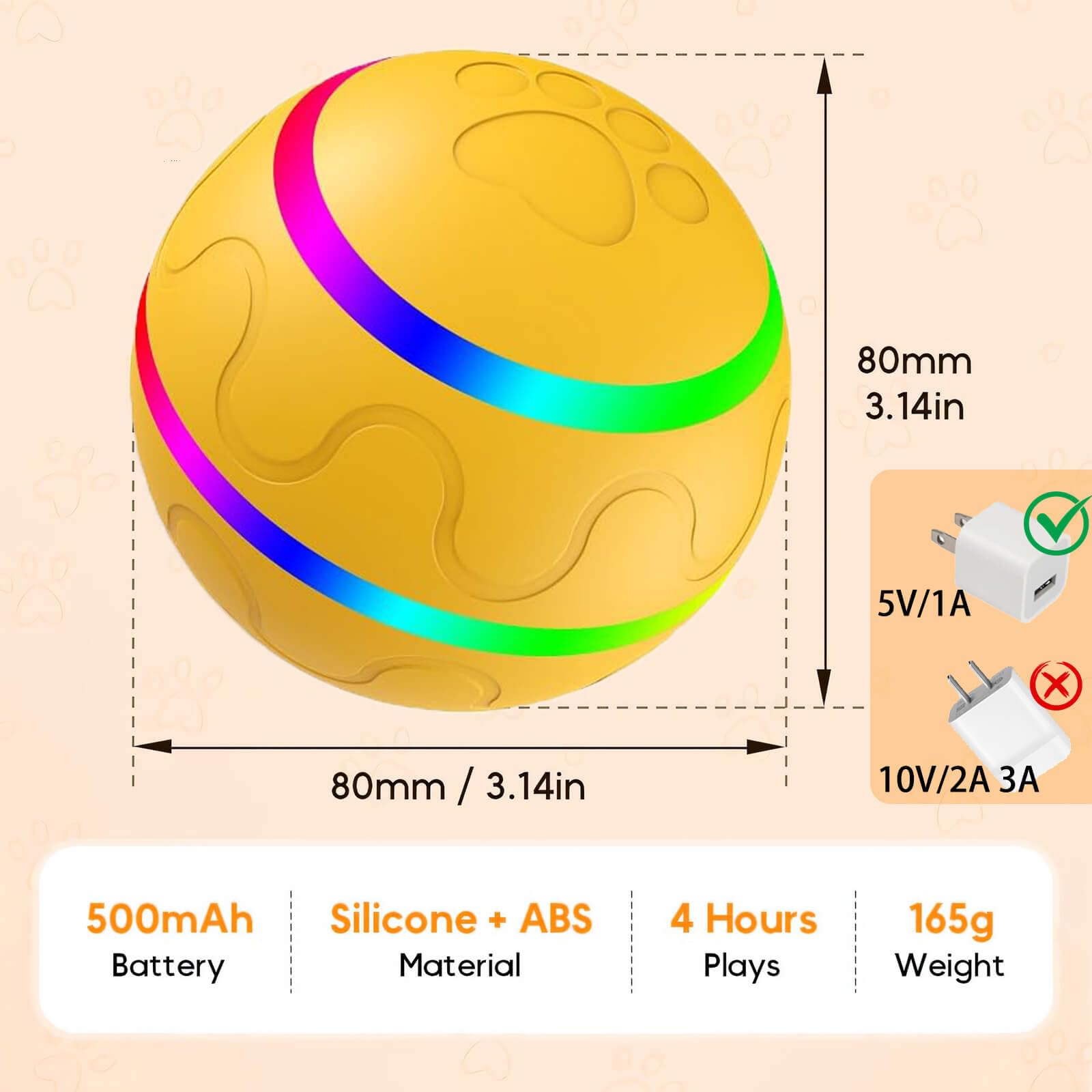 Hanipuppy IP54 waterproof design supports indoor and outdoor use.