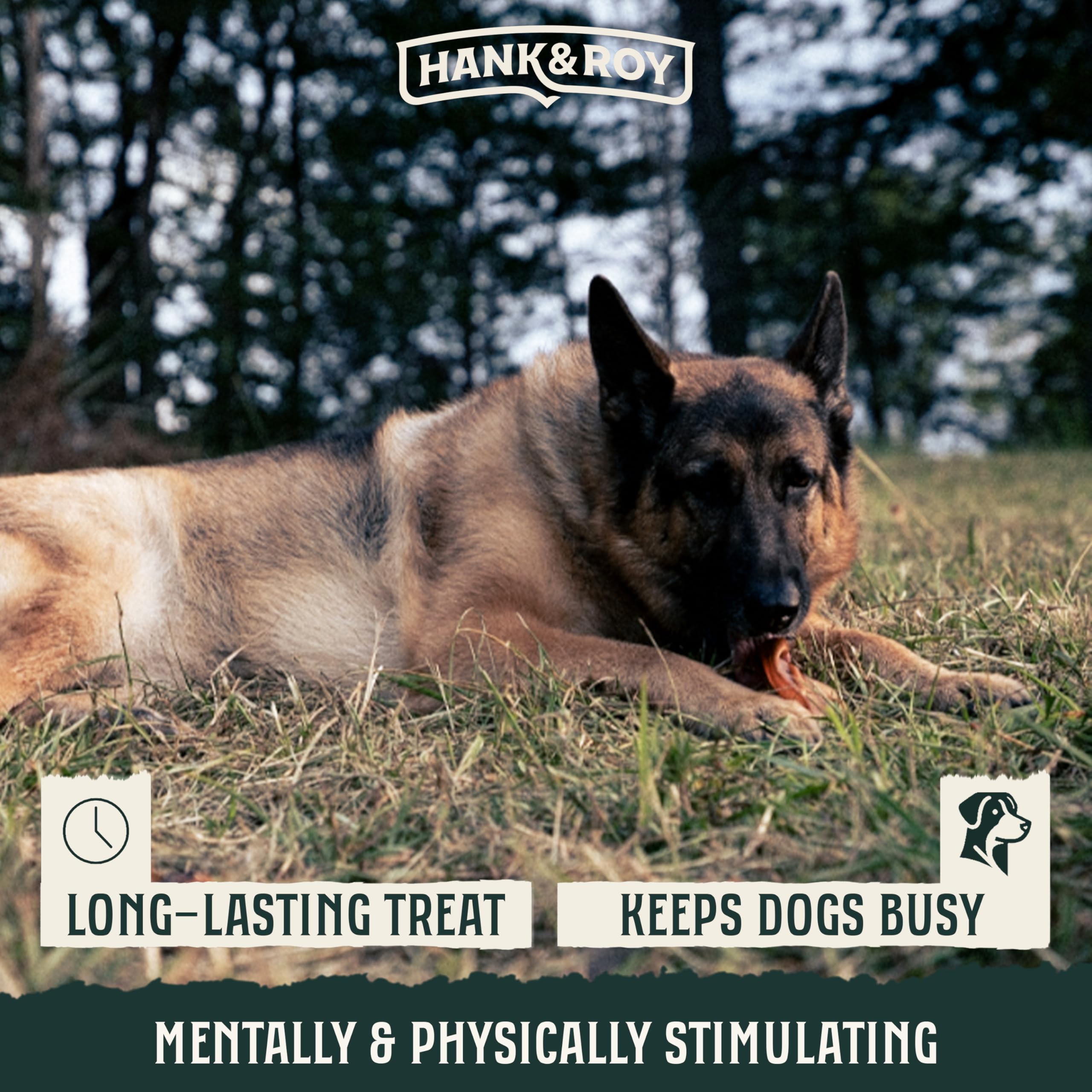Hank and Roy pig ears odor-control packaging helps reduce odor during storage.