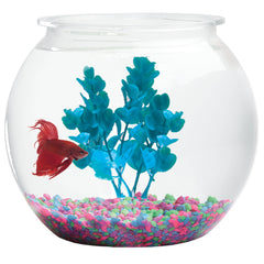 Hank & Harley Aquatic Wonder 1gal bowl in crystal-clear plastic for a glass-like display