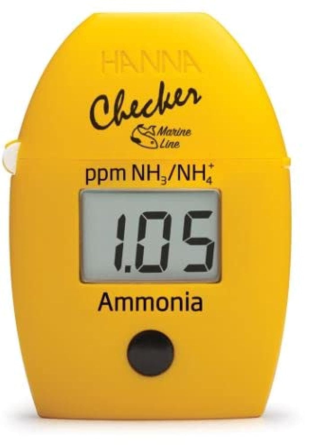 Hanna Instruments HI784 Marine Ammonia Checker on display for precise marine aquarium testing