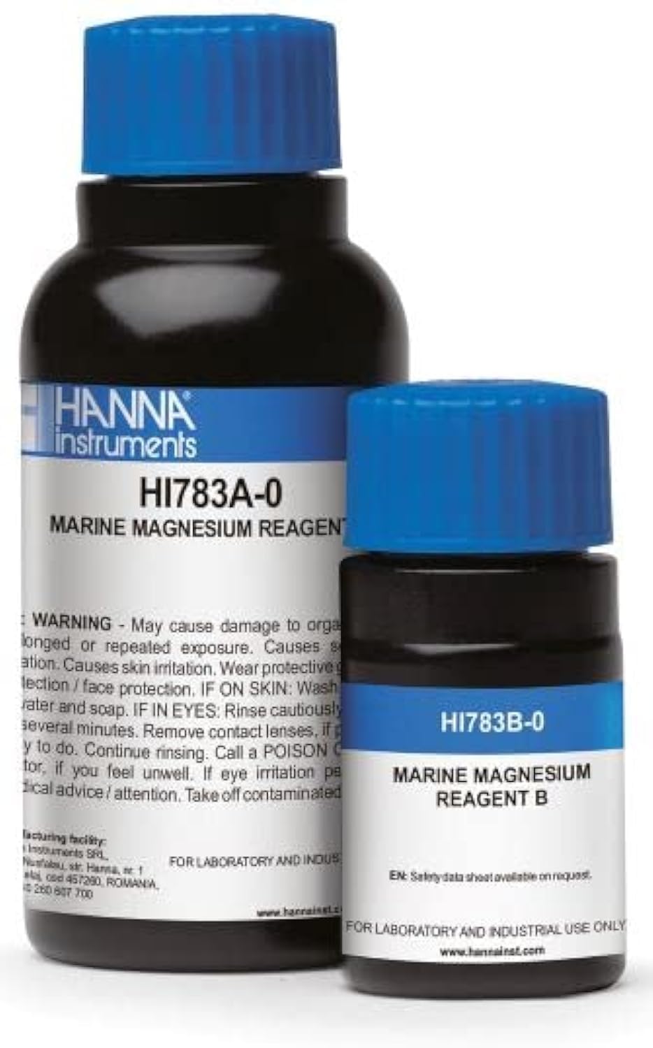 Hanna Marine Magnesium Reagents package for HI783-25 enables quick, accurate seawater magnesium testing.