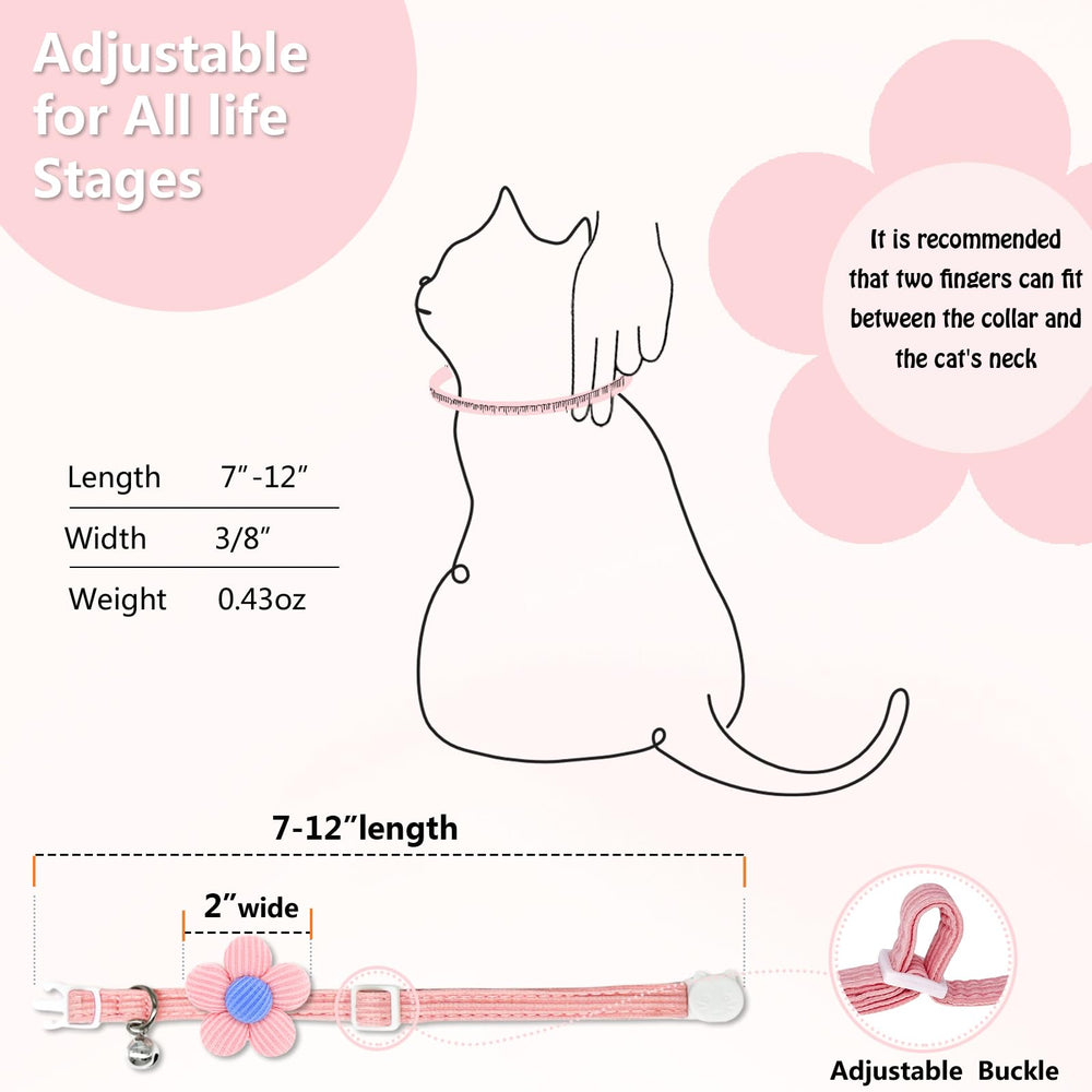 HANSHILAI cat collar two-pack offers versatile color choices for different moods