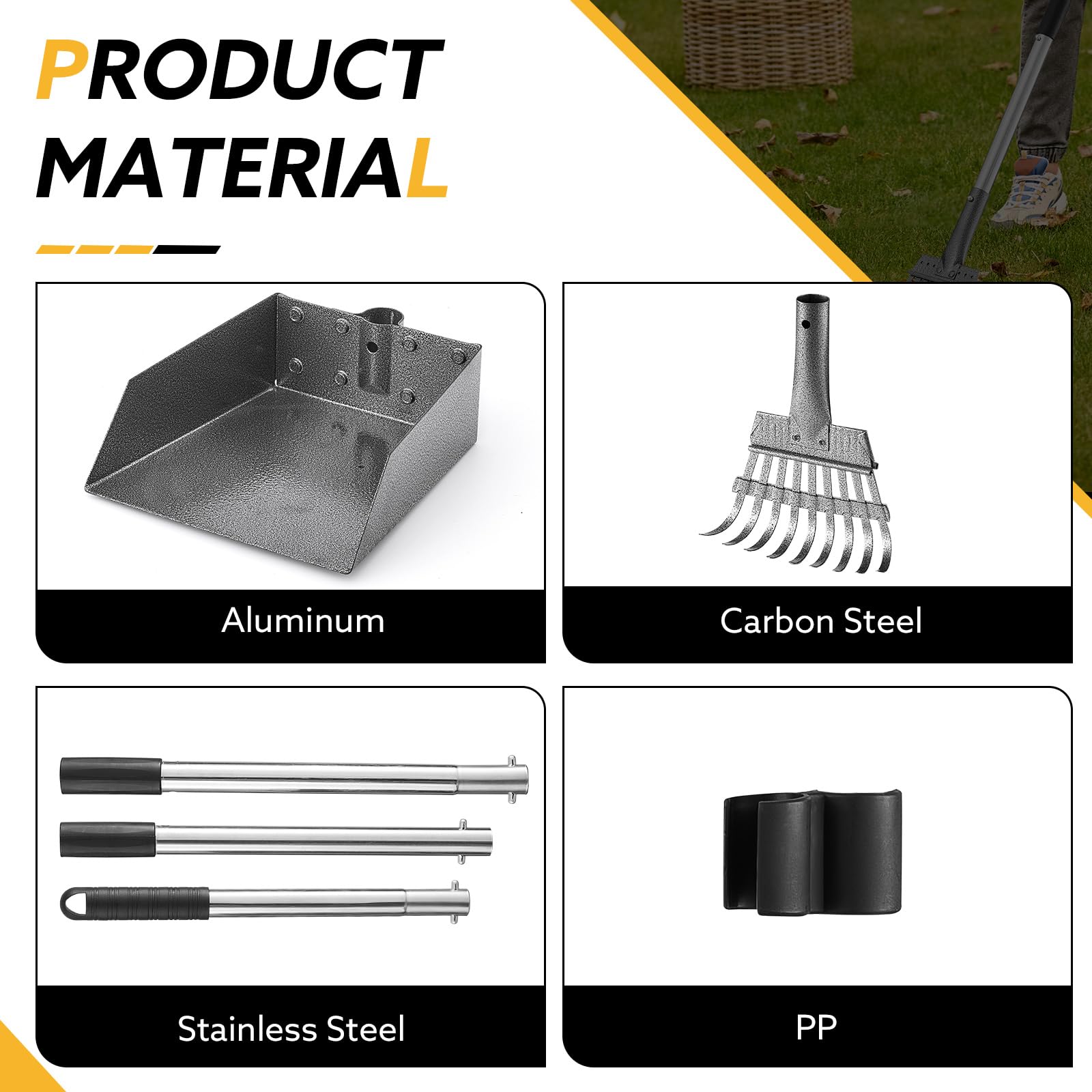 HANTOP adjustable-handle-length shows height customization for comfort