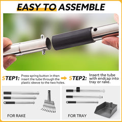 HANTOP aluminum-dustpan lightweight and easy to lift