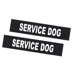 HANWER 2Pack Service Dog Patch front view on vest enhances visibility and recognition.