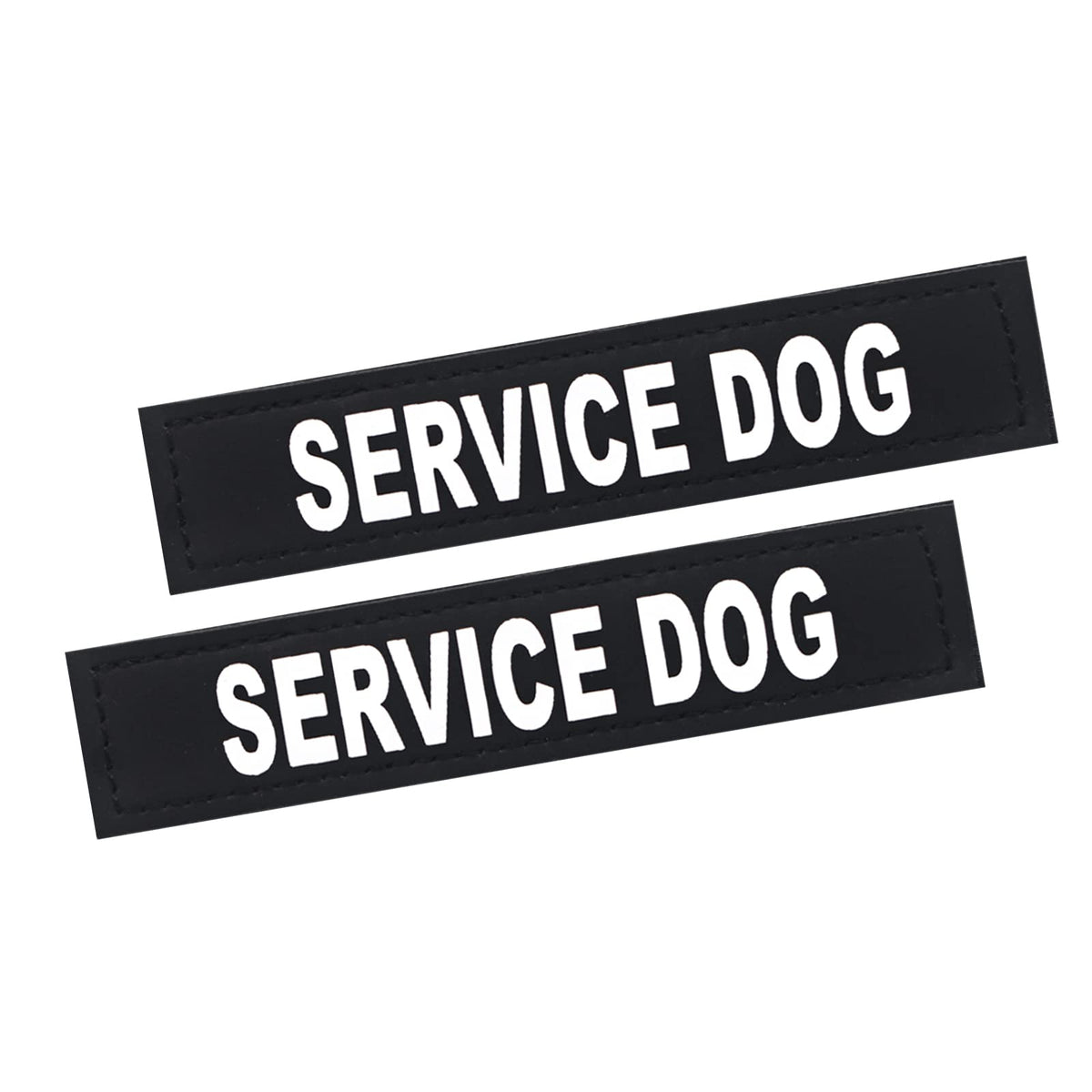 HANWER service dog patch with removable hook backing on harness for quick, secure attachment.