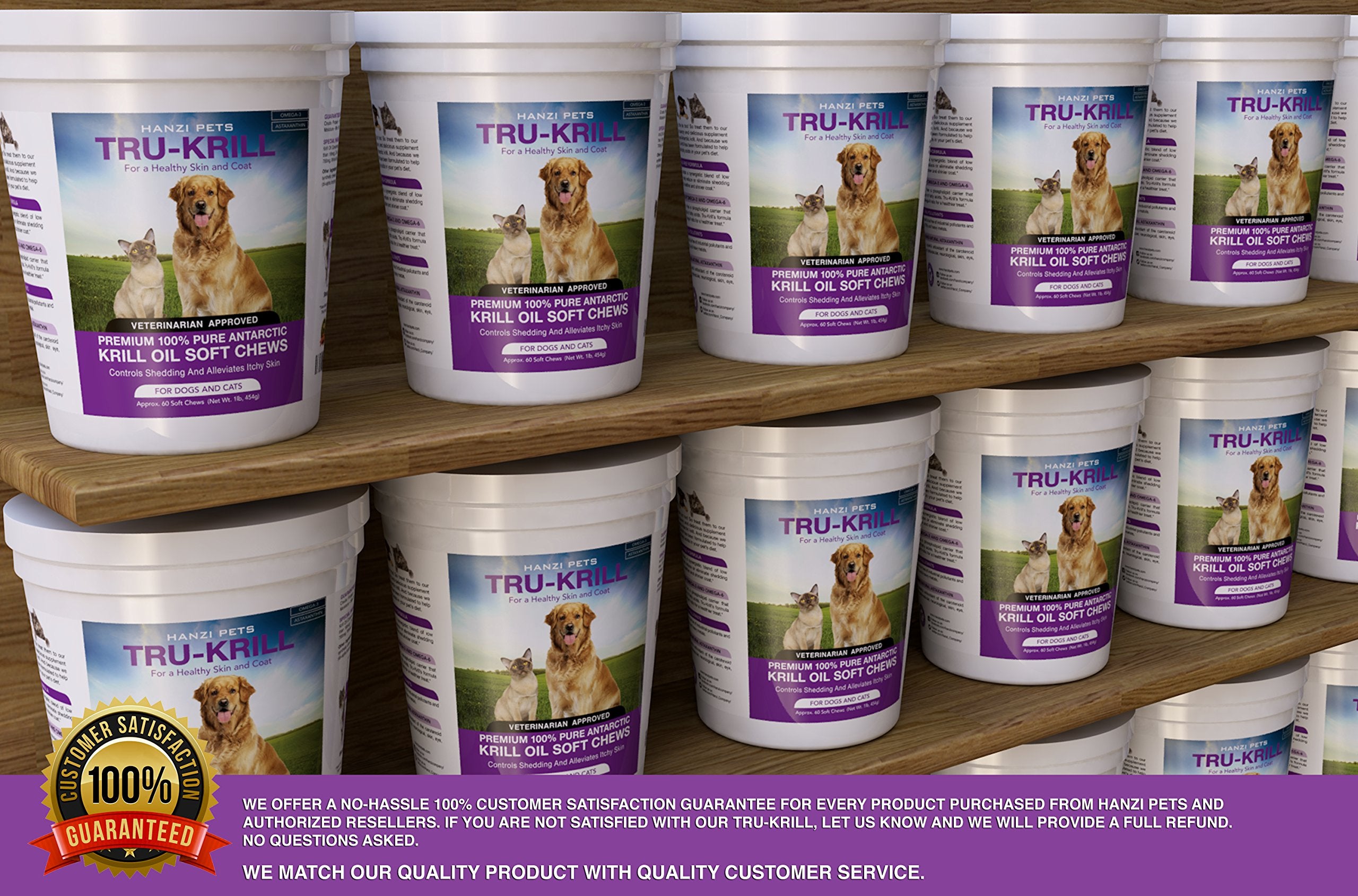 Hanzi Pets made-in-USA cgmp certification stamp—trusted manufacturing for pet chews.