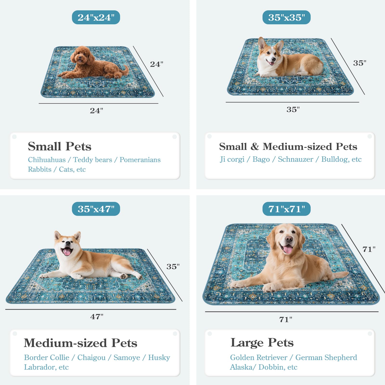 HAOCOO pee pad top-layer absorbent close-up showing quick-dry surface