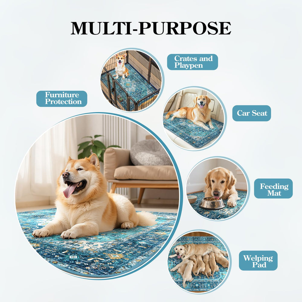HAOCOO non-slip bottom keeps pads secure on floors and in crates.