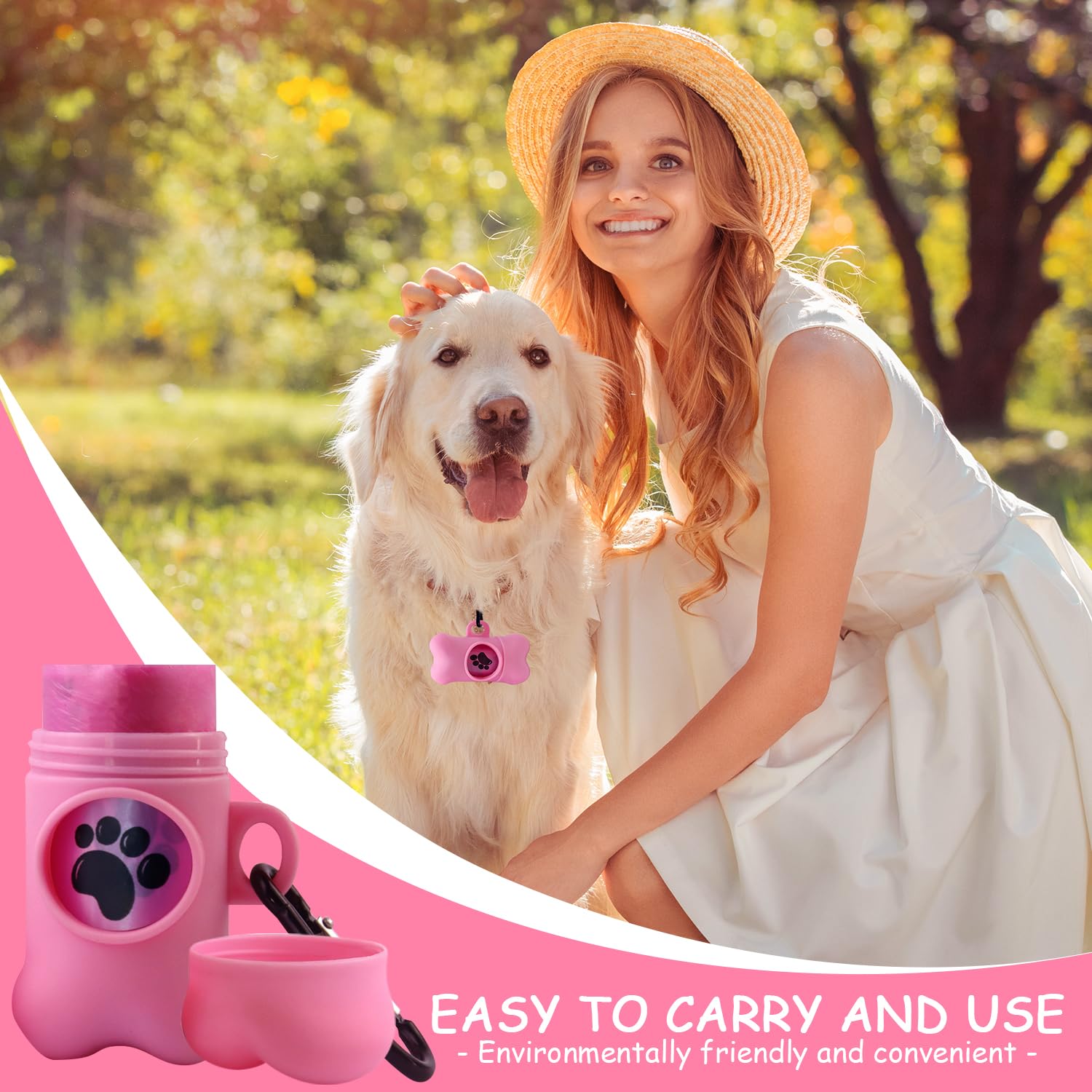 HaoDeng multipurpose pet waste bags for outings and travel