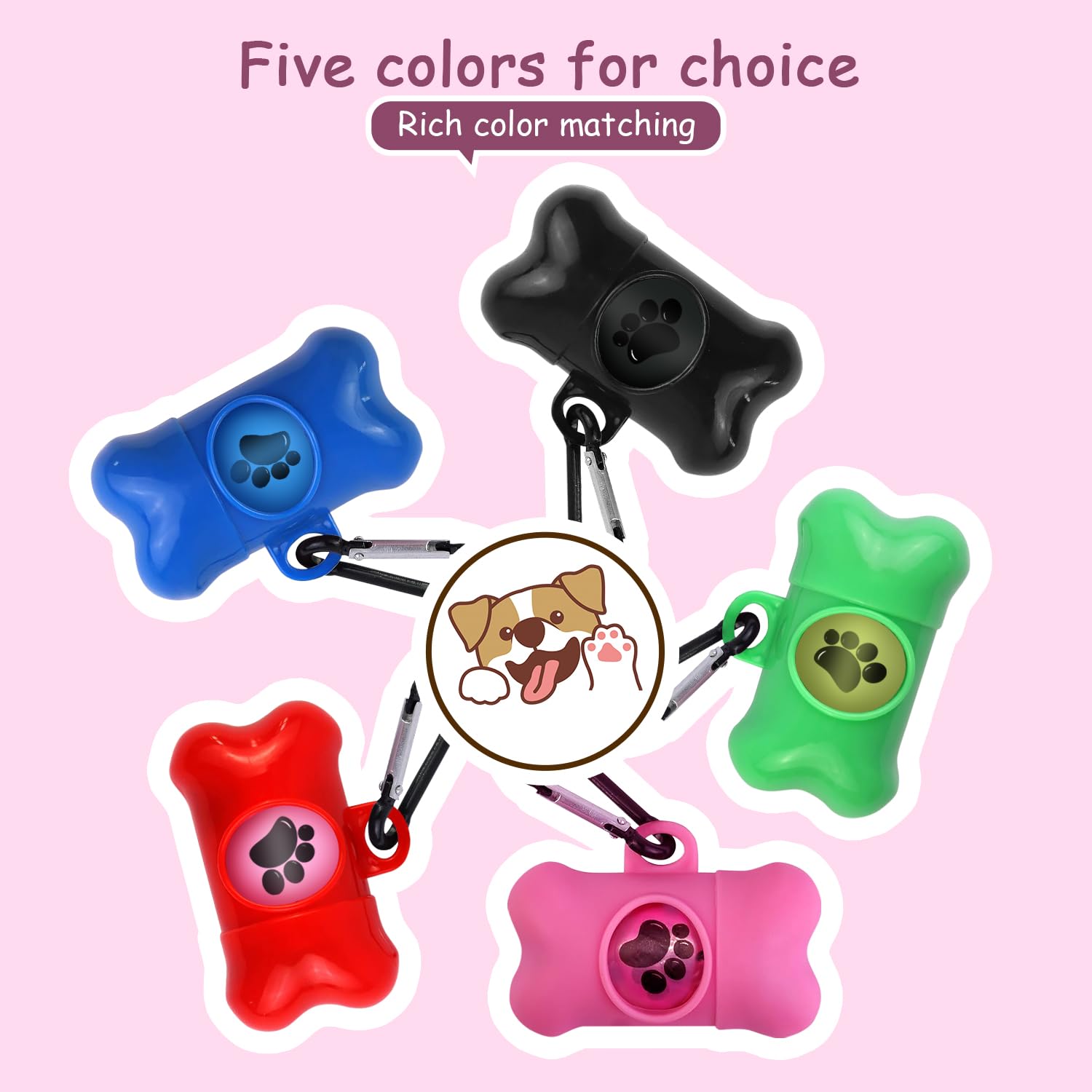 HaoDeng poop bag dispenser kit includes dispenser and lavender bags