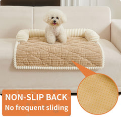 HAOMAIJIA dog couch bed all-seasons with removable summer mat for cooling.