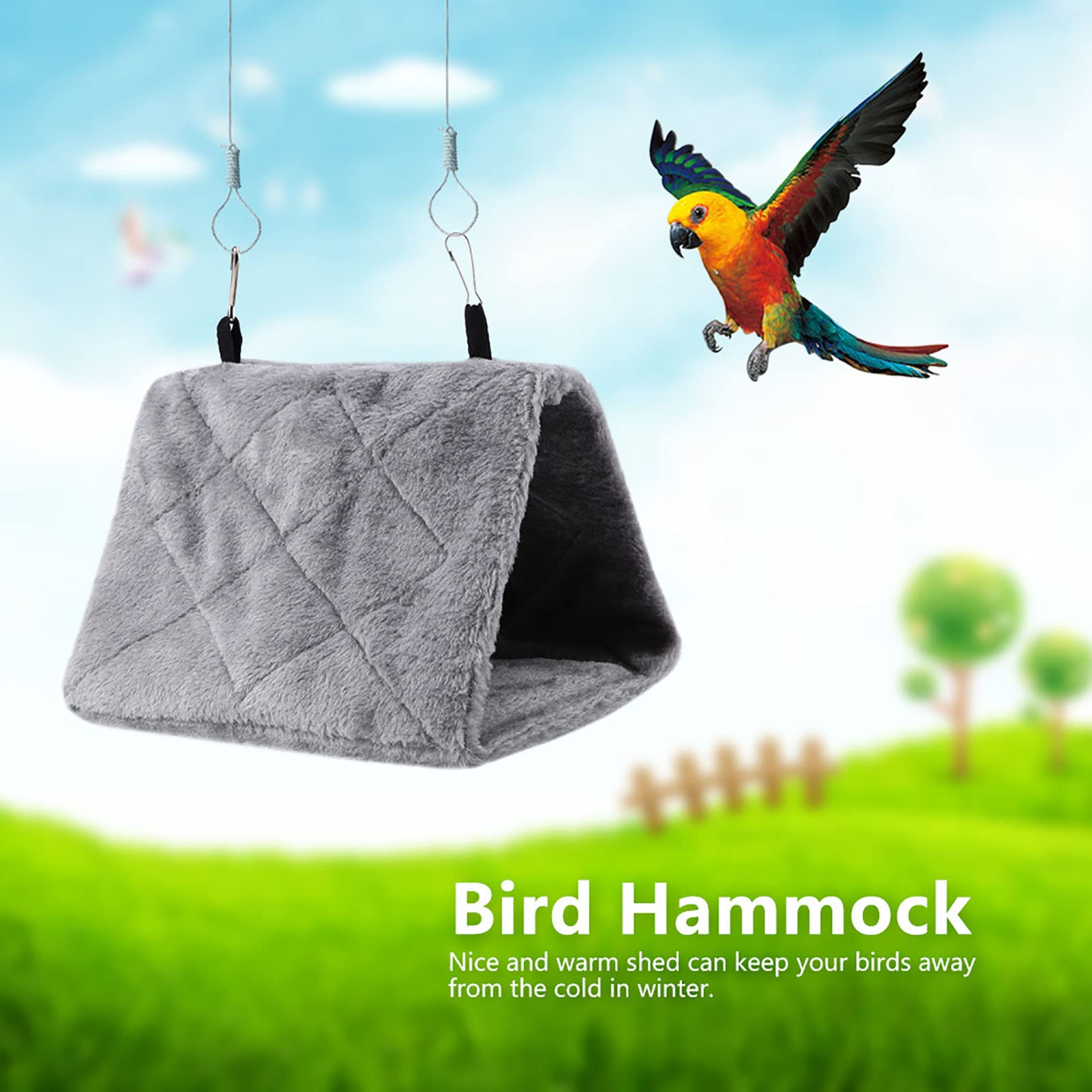 Haosie warm bird nest house back-entry for versatile access
