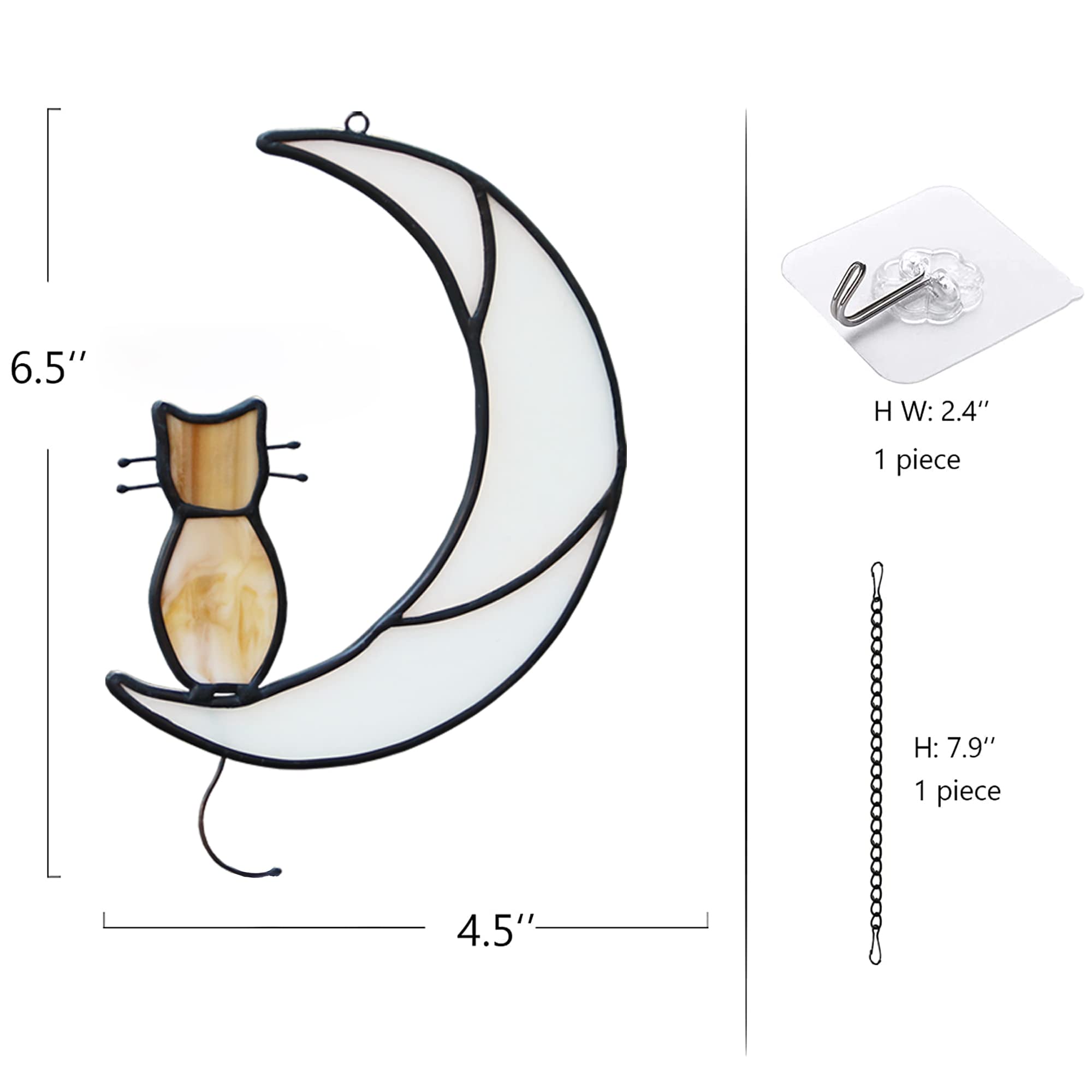 HAOSUM packaged cat memorial gift includes box chain and sticker pad