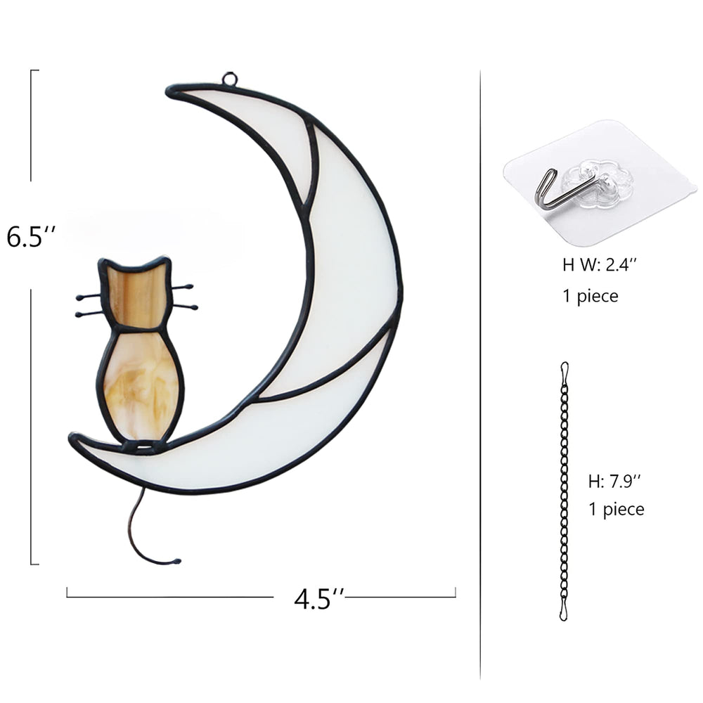 HAOSUM packaged cat memorial gift includes box chain and sticker pad