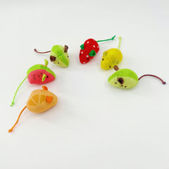 Haourlife orange mouse toy provides chewy fabric for gentle bite engagement