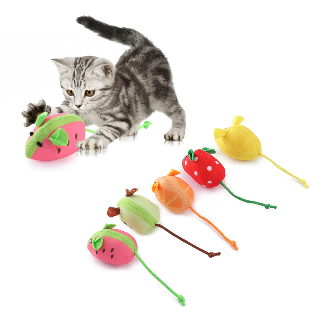 Haourlife strawberry mouse toy draws attention and encourages chasing during playtime