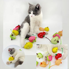 Haourlife watermelon mouse toy offers bright colors for visual stimulation and exercise