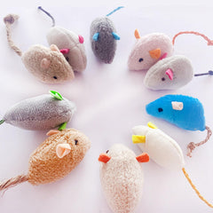 Haourlife catnip-filled plush mice — soft yet durable for extended play sessions