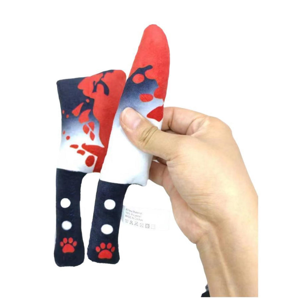 Haourlife Halloween plush cleaver toy with squeaker for engaging fetch-like fun