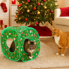 Haourlife Indoor Cat Toy Crinkle Panel creates curiosity with satisfying rattle during exploration.