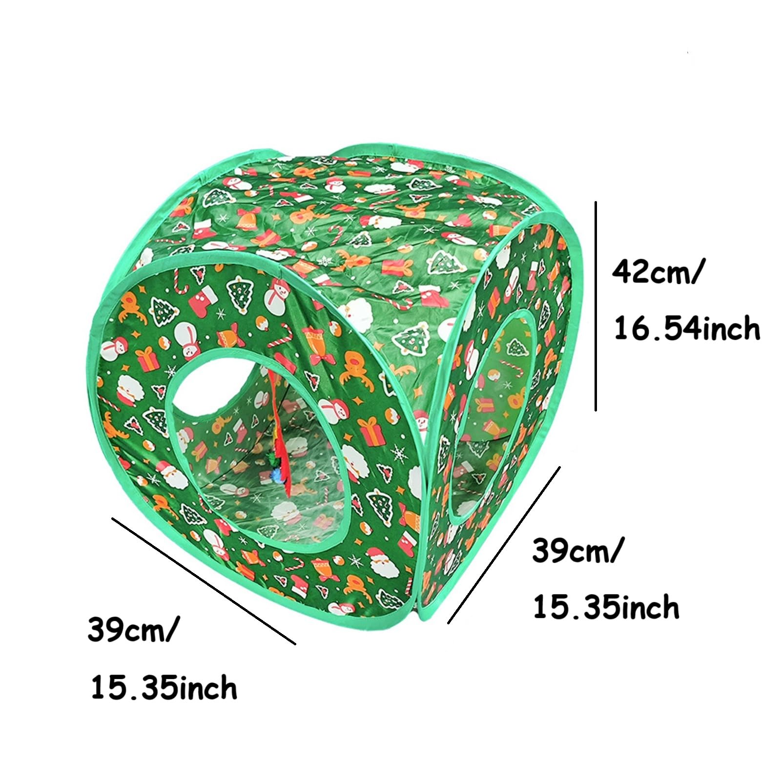 Haourlife Sturdy Steel Frame Cat Tunnel keeps shape during enthusiastic play.