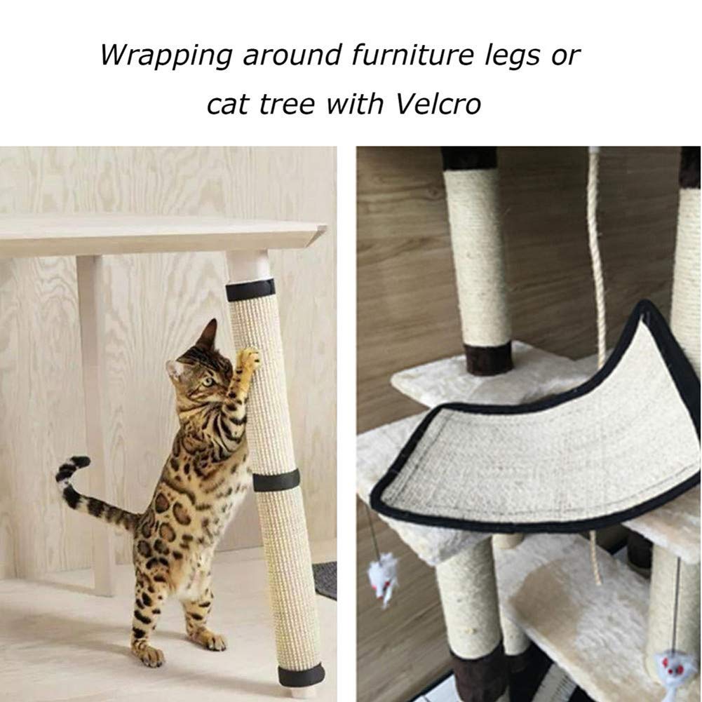 haozaikeji cat scratcher mat wrap-around design protects sofa corners
