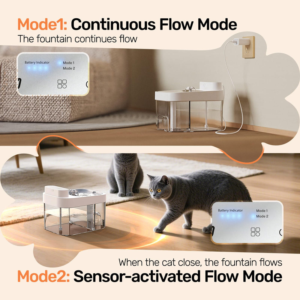 HAPAW detachable tanks and stainless steel bowl for easy cleaning.