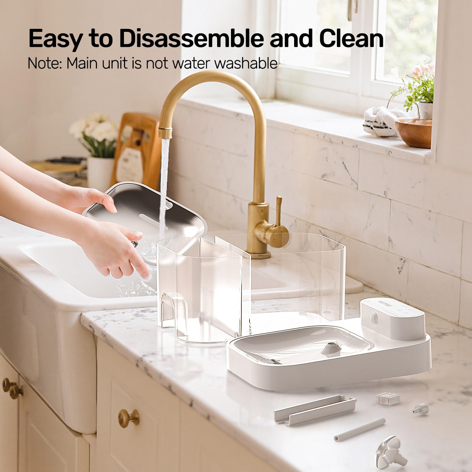 HAPAW includes extra sponges for hair and debris capture.