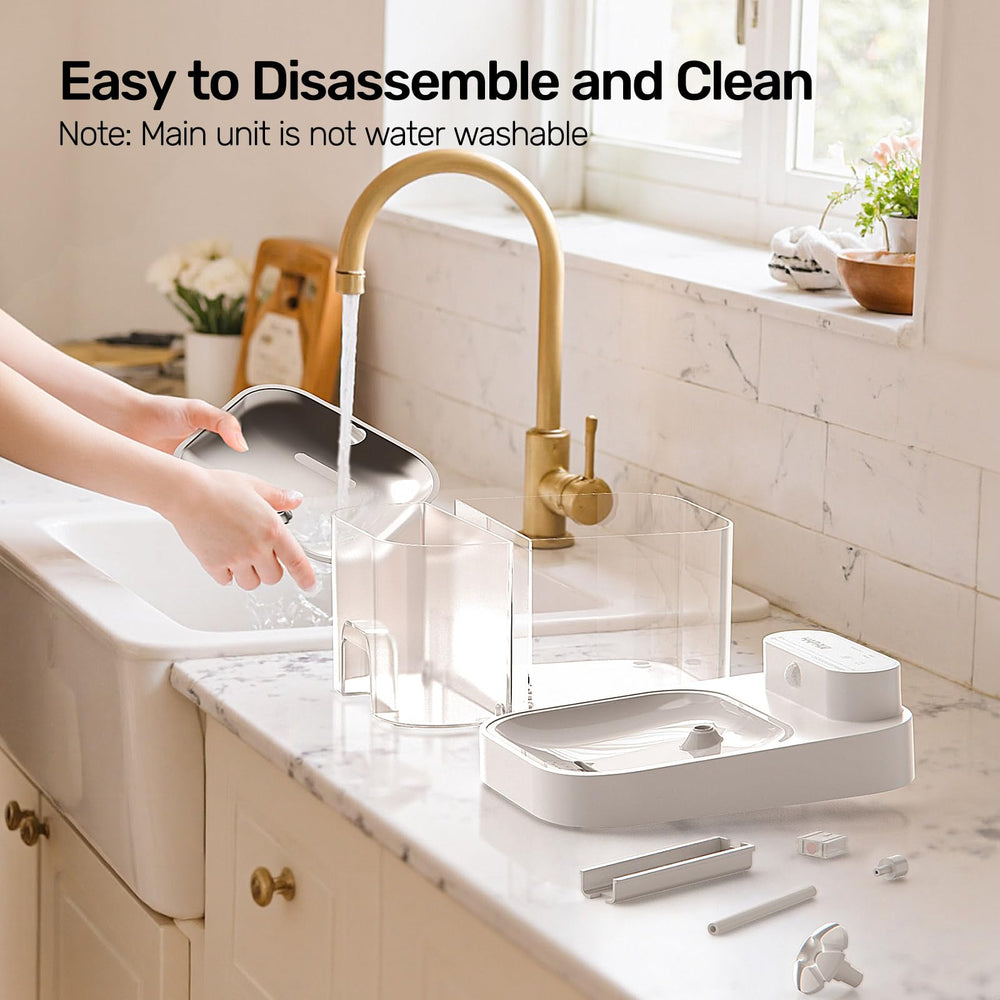 HAPAW includes extra sponges for hair and debris capture.