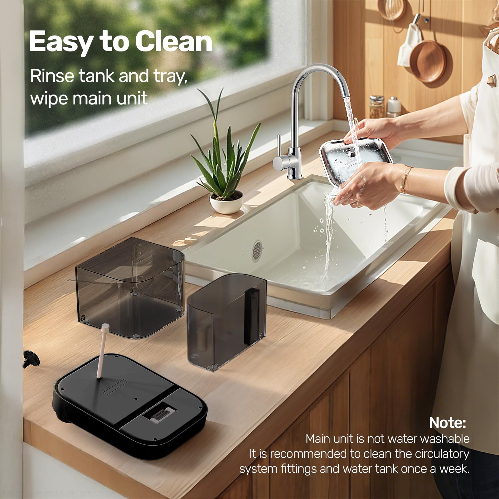 HAPAW rechargeable battery backup enables unplugged operation during outages.