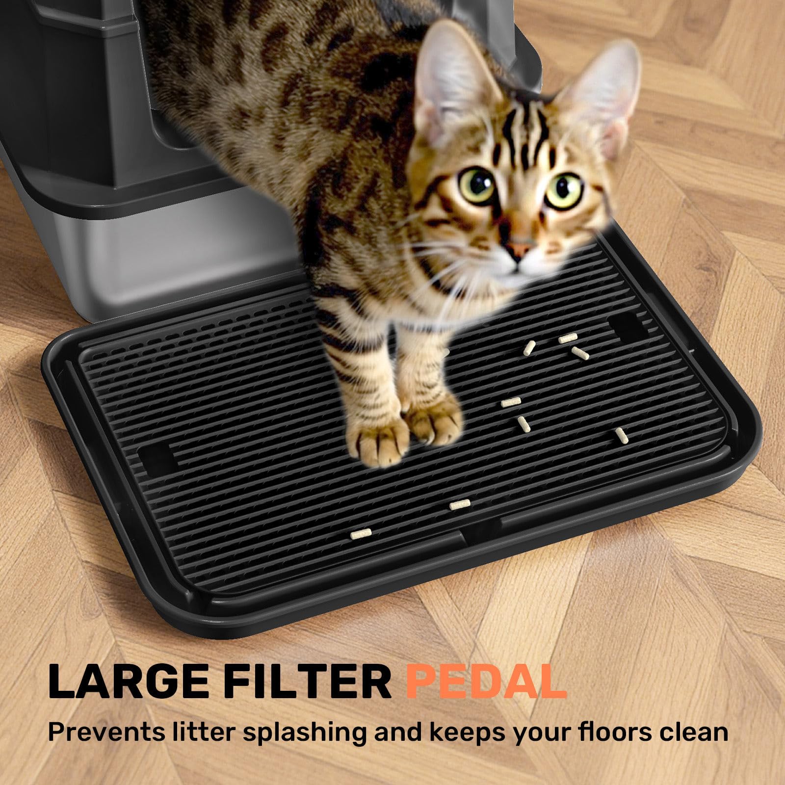 HAPAW included scoop and pedal provide convenient, hands-free scooping.