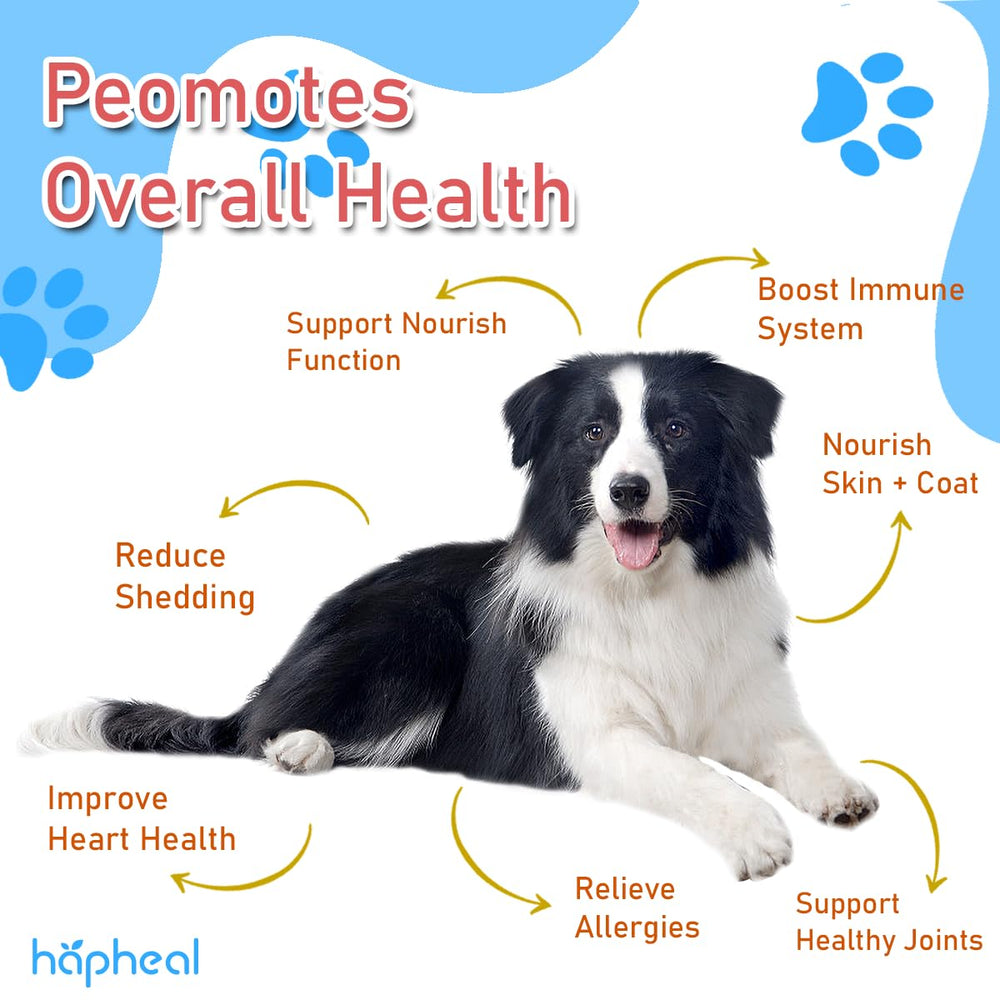 hapheal joint-mobility image with an active dog suggests omega-3 support.