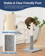 Happi N Pets dual-surface sisal side provides durable scratching for cats