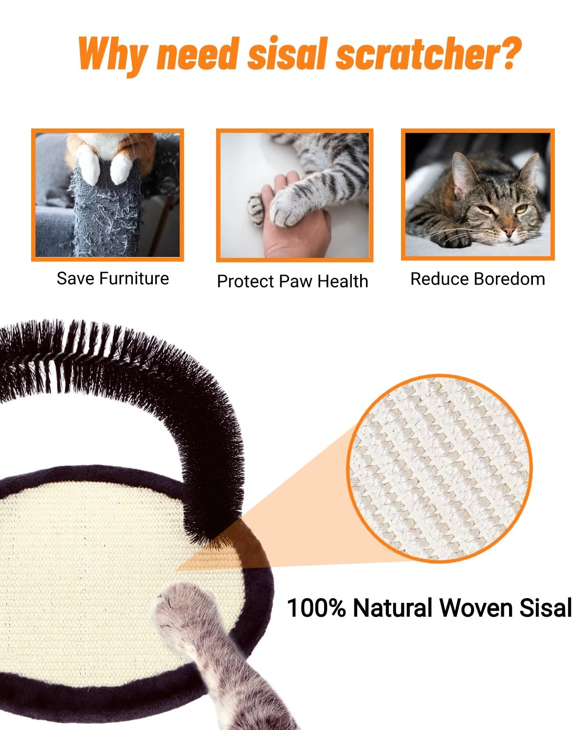 Happi N Pets plush surround supports comfortable scratching