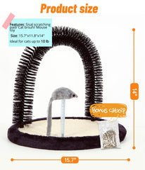 Happi N Pets self-groomer sisal pad close-up for scratching