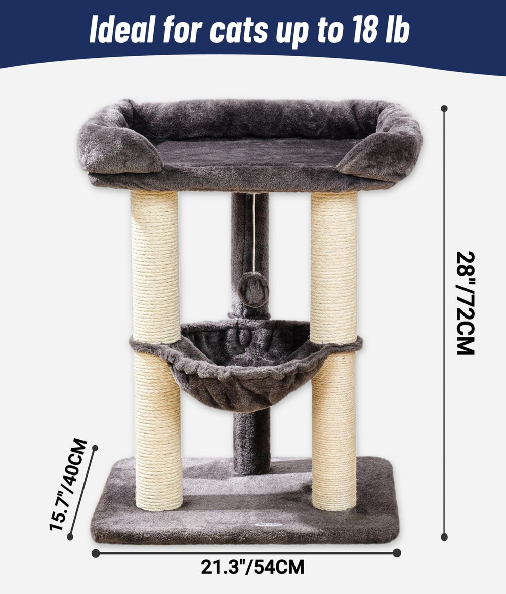 Happi N Pets sisal scratch posts satisfy scratching needs and protect furniture
